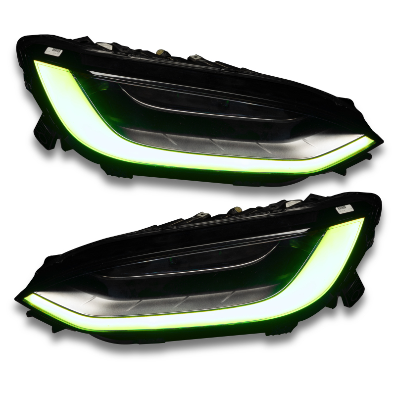 Tesla Model X Headlight & Fog Light DRL Upgrade Kit - ORACLE Lighting - Dynamic ColorSHIFT - Dynamic ColorSHIFT - `16-`21